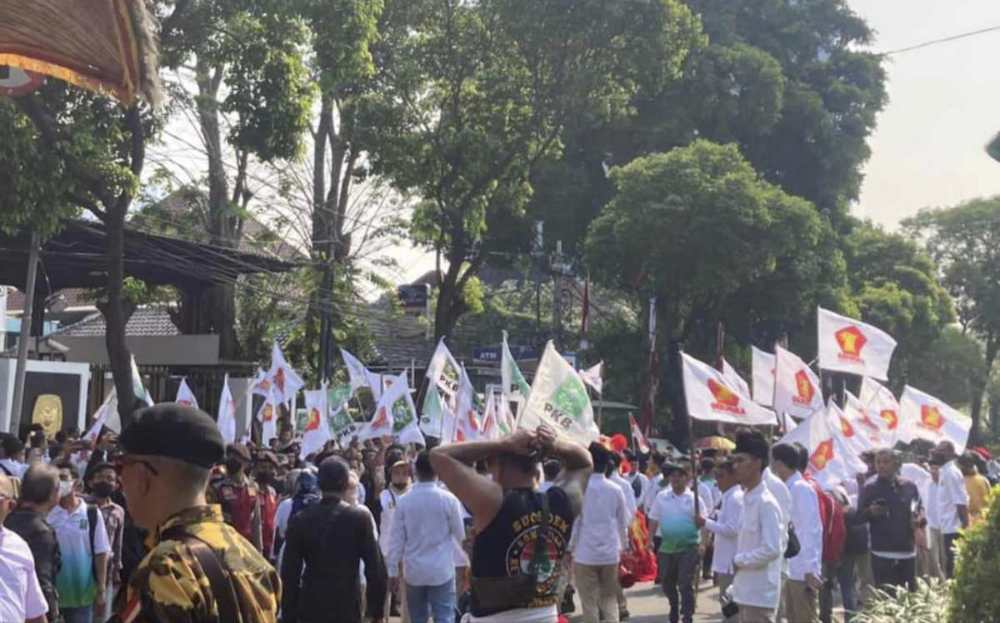 Berangkat dari Mesjid Sunda Kelapa, PKB Gerindra Kompak Bersamaan Daftar ke KPU